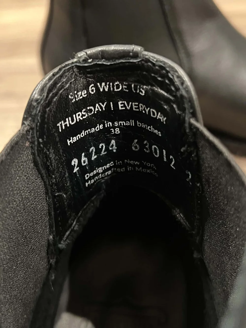 Thursday Boot Company Black Men's Chelsea Boots Size 6 WIDE